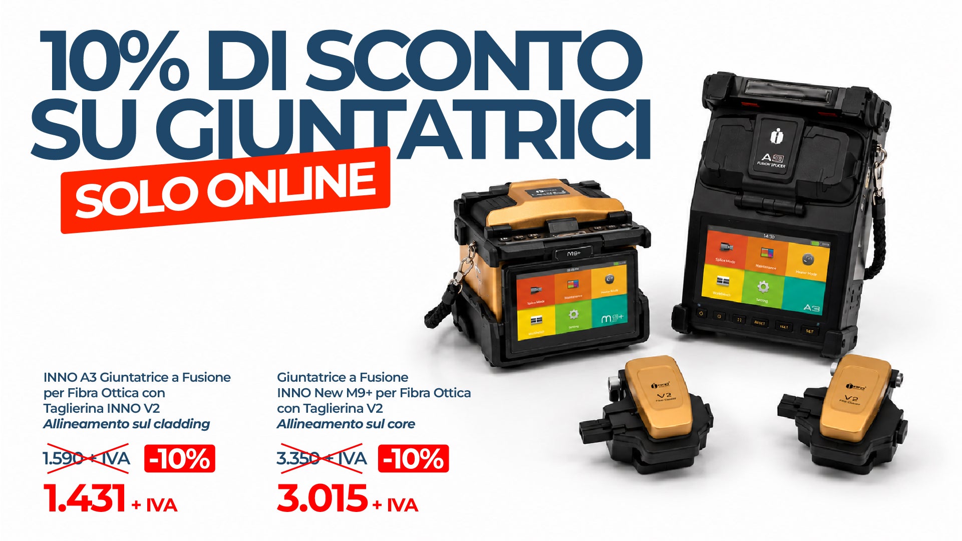 Giuntatrici INNO 10% di sconto