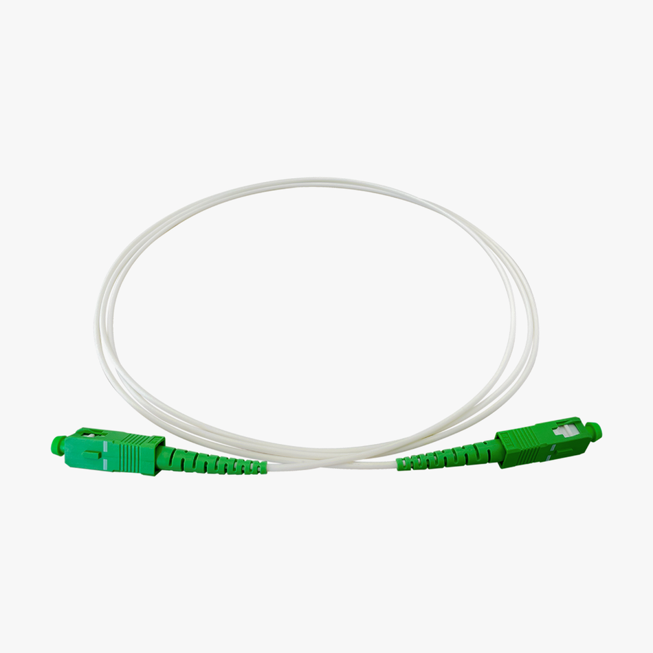 1.5Mt Patchcord bianca SC/APC - SC/APC G657-A1 2MM Simplex LSZH
