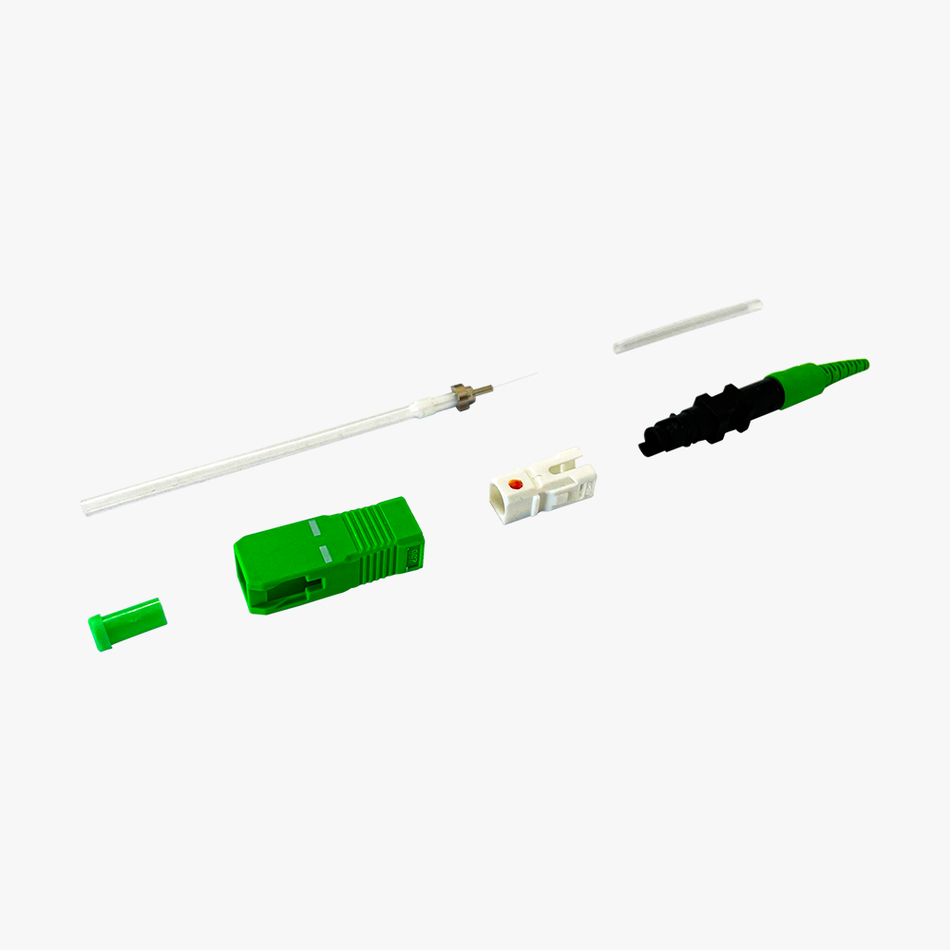 Connettore a Fusione SC/APC per Fibra Ottica FTTH con Holder Incluso (ordine minimo 50 pz.)