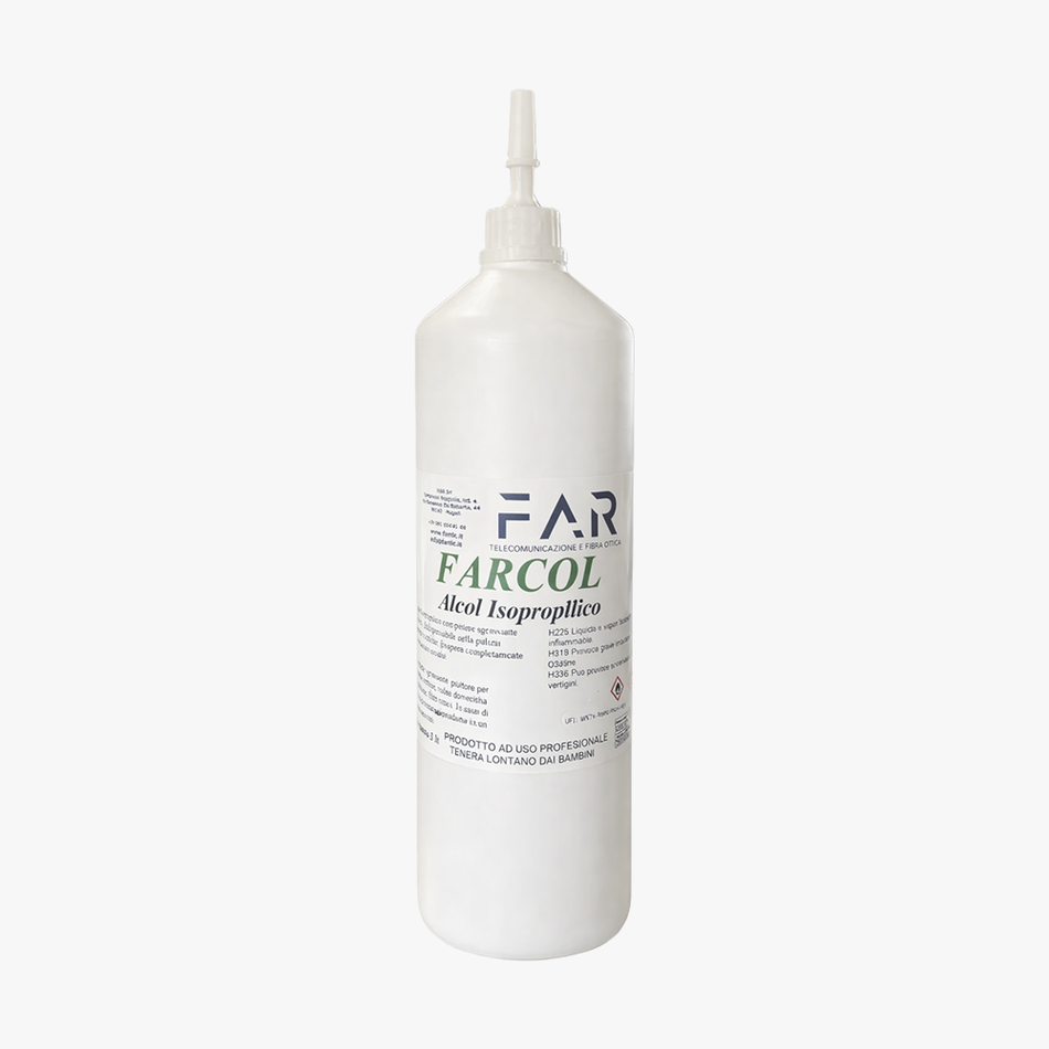 Alcol Isopropilico 1 Litro FARCOL | Pulizia Fibra Ottica ed Elettronica