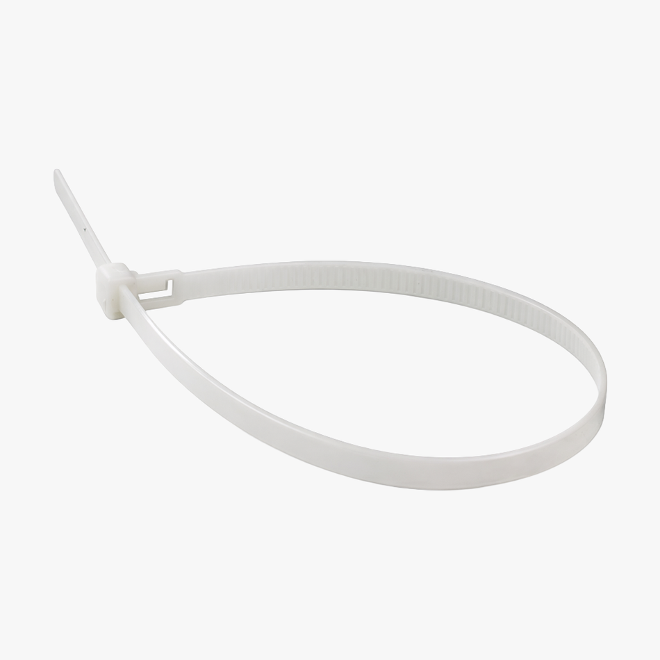 100 Fascette in Nylon Bianche 3,6 x 200 mm | Fascette Autobloccanti per Cavi e Cablaggi