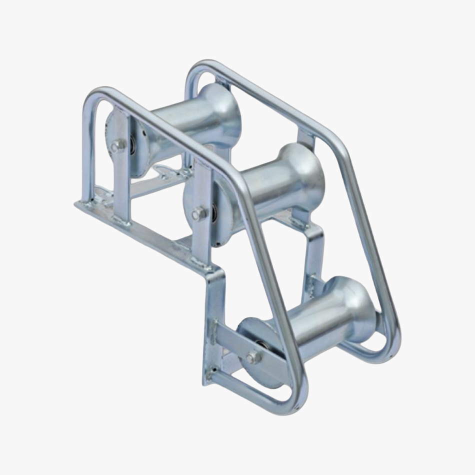 Rullo Posacavo per Bordo Pozzetti e Camerette Ø 160 mm | Rulliera Professionale Zincata