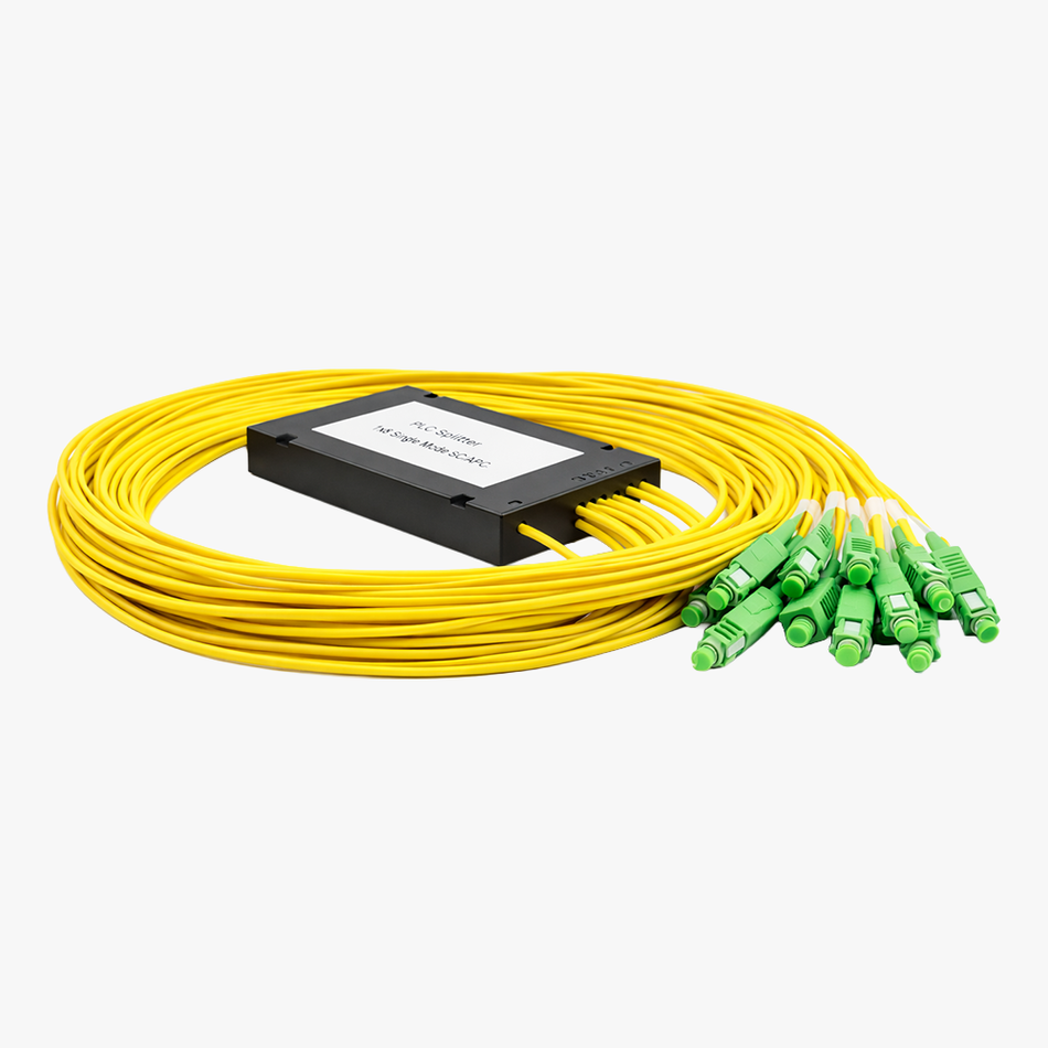 Splitter Ottico SC/APC 1:16 con Cassetta ABS | PLC Splitter Fibra Ottica FTTH